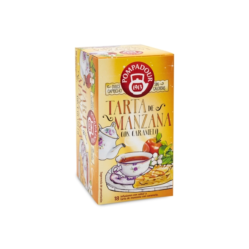 tarta de manzana con caramelo pompadour