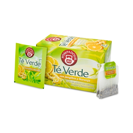 Té Verde con Jengibre y Naranja