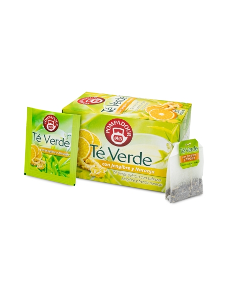 Té Verde con Jengibre y Naranja