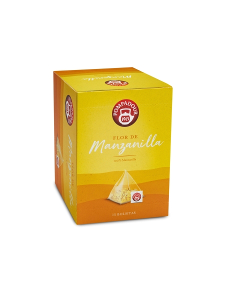 Infusión manzanilla bolsita piramidal Pompadour