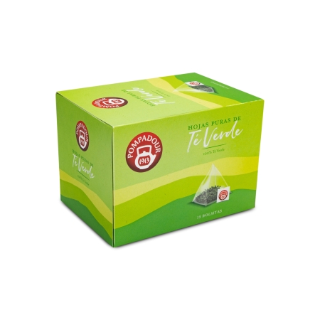 Hojas puras de té verde