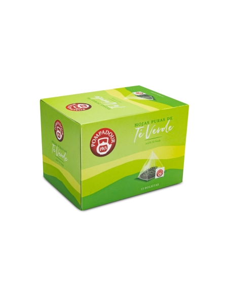 Hojas puras de té verde