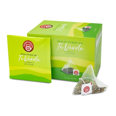 Hojas puras de té verde