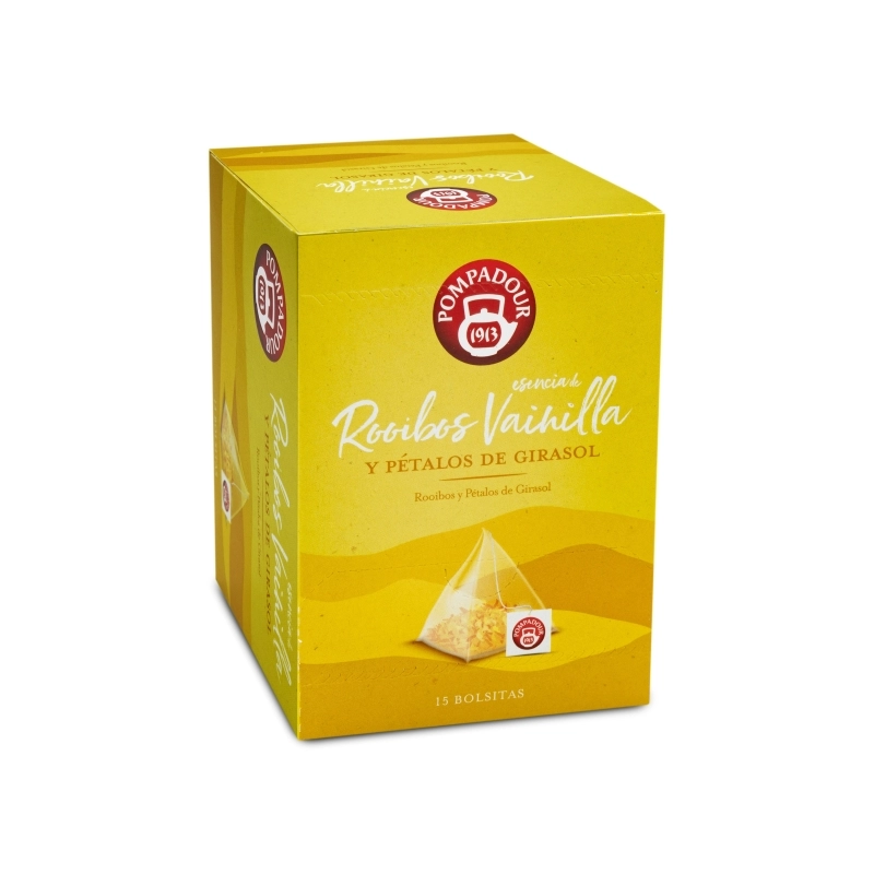 Infusión rooibos vainilla bolsita piramidal Pompadour
