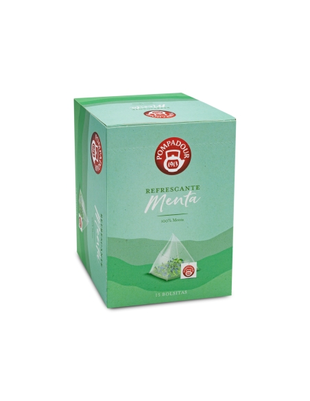 Infusión menta bolsita piramidal Pompadour Infusión menta bolsita piramidal Pompadour