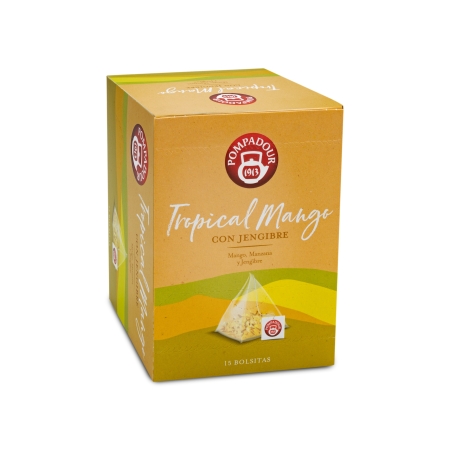Tropical mango con jengibre piramidal Pompadour