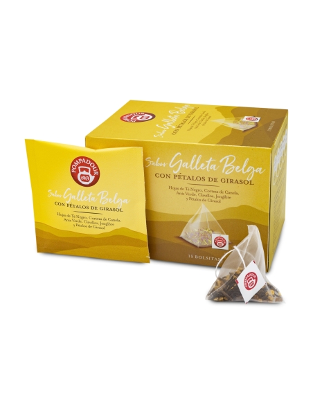 Sabor galleta belga con pétalos de girasol