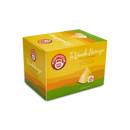 Té verde naranja con jengibre