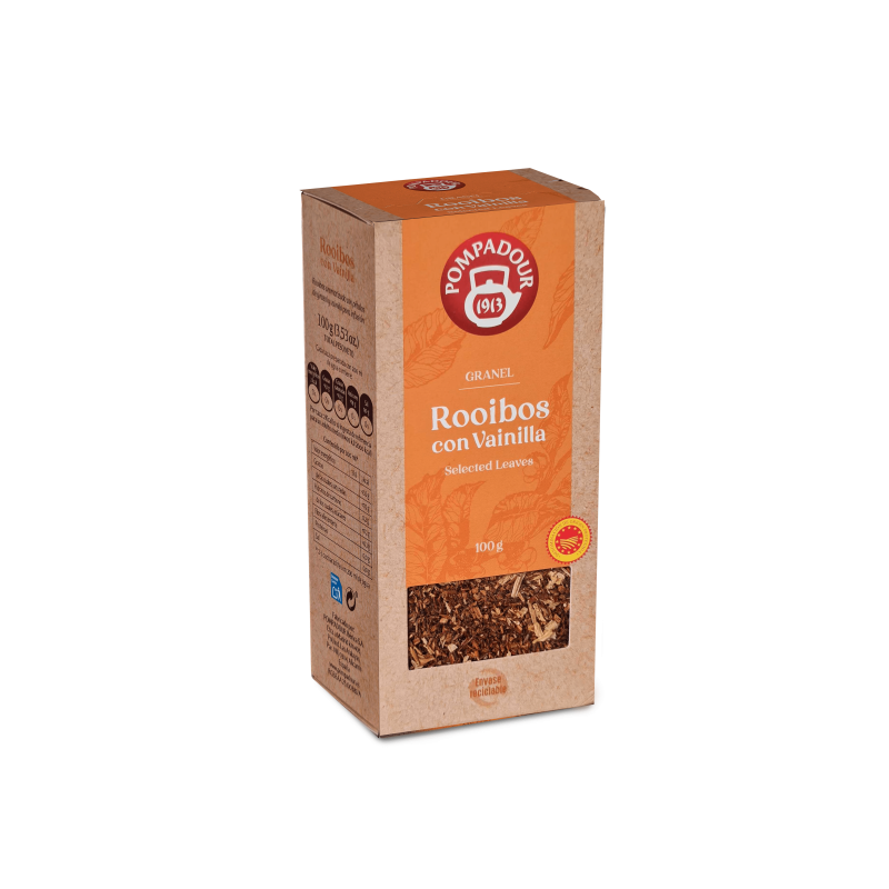 rooibos con vainilla en granel pompadour