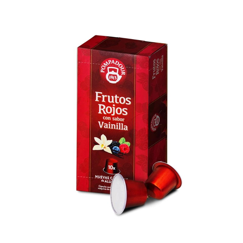 Infusión en cápsulas Frutos Rojos con Sabor Vainilla