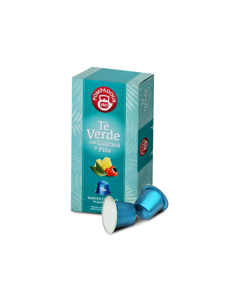 Infusión en cápsulas Té Verde con Guaraná y Piña Infusión en cápsulas Té Verde con Guaraná y Piña