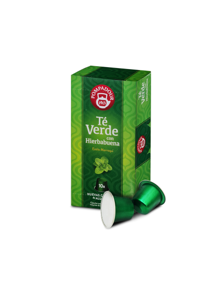 Infusión en cápsulas Té Verde con Hierbabuena