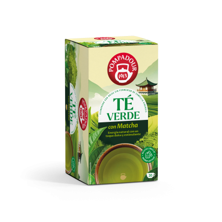 Té verde con matcha pompadour
