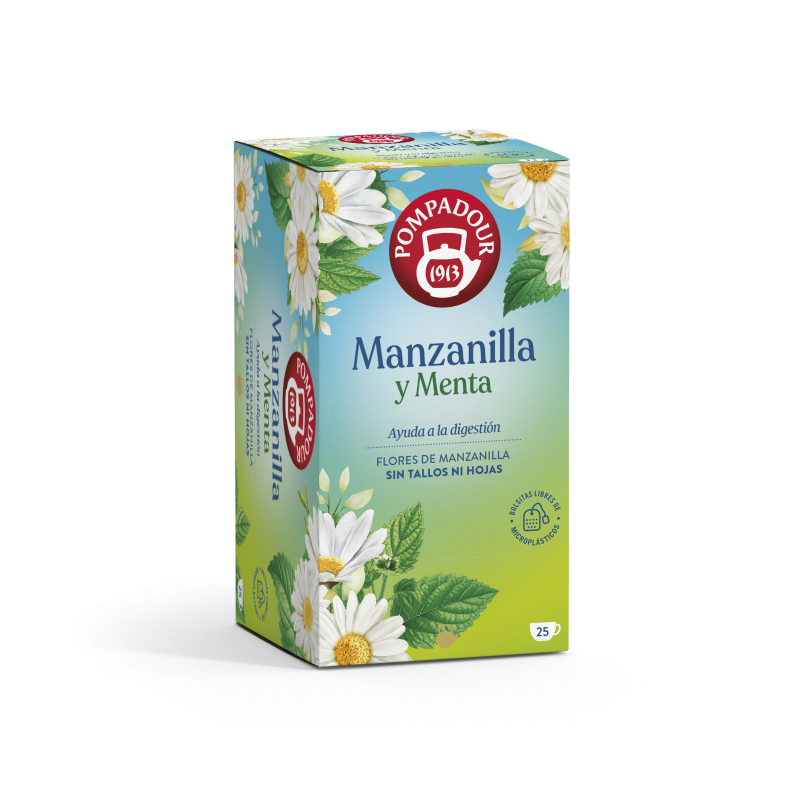 Manzanilla y menta pompadour