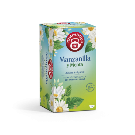 Manzanilla y menta pompadour