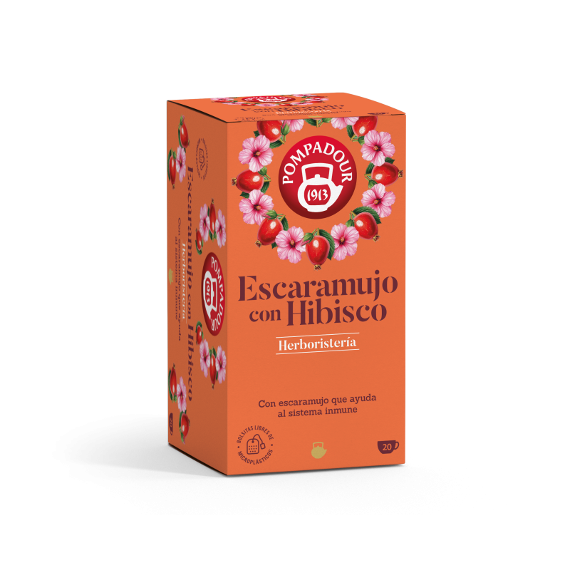 escaramujo hibisco pompadour infusion herboristeria