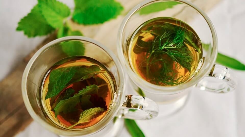 Té verde con menta